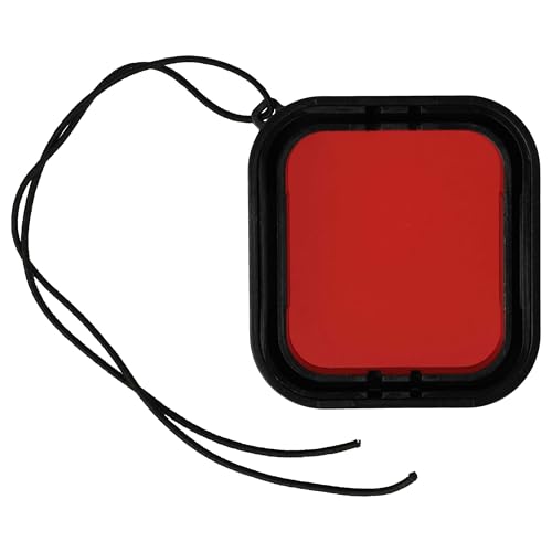 vhbw Filtre sous-Marin Compatible avec GoPro Hero 5, 6 boîtier étanche de caméra d'action - Filtre Rouge pour plongée