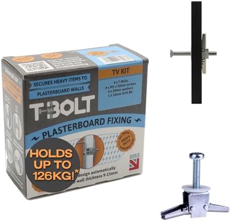 Spike TV Mounting Kit 4 Pack - Heavy Duty Plasterboard