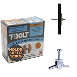 T-Bolt heavy duty METAL Plasterboard Fixing - TV KIT - Holds up to 65kg per Fixing! [Plasterboard] [Drywall] [Cavity Wall] [Heavy Duty] [Drill]