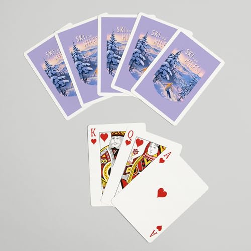 Lantern Press Ski for Miles, 52 cartas póker para adultos miniatura 7