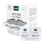 Purelia Anti-Fog Lens Wipes (12x12cm) – Larger Size, 100-Count, Individually Wrapped, Pre-Moistened Cleaning Sheets for Glasses, Goggles & Screens, No-Residue, Streak-Free Fog Prevention
