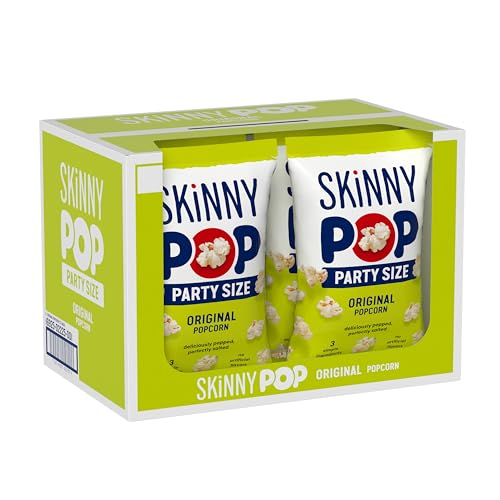 ★SkinnyPop Popcorn, Party Size 8oz, 6 Bags