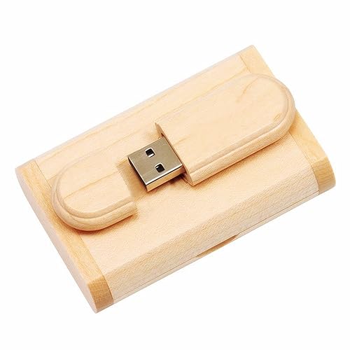 USB2.0 8GB Flash Driver Wood USB Memory Stick Pen Drives with Wooden Box (2.0 8GB) - Image 4