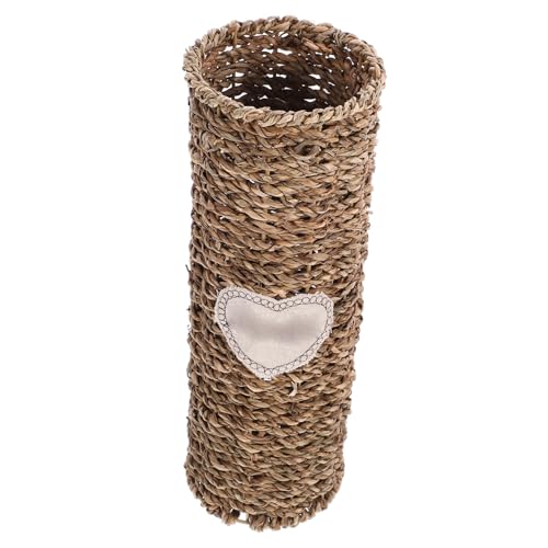 Contenedor de plantas de ratán tejido con diseño interior lavable 2