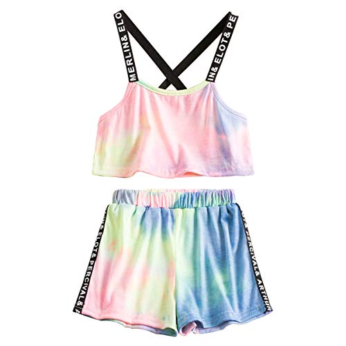 TTYAOVO Baby Girl Clothing Sets/Outfits Tops + Shorts Printed 2pcs 1417_H Pink 4-5 Years