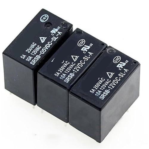 Relé SRSB-12VDC-SL-A con conmutación estable de 5A para placas de circuito impreso