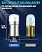 Miisiya 1820 Bulb 1445 1816 1815 1818 1819 757 53 57 313 BA9S Led Bulb 10-30Volt for Train Lights,House Number Light Bulb,Bingo Board Display and Industrial White 10Pack