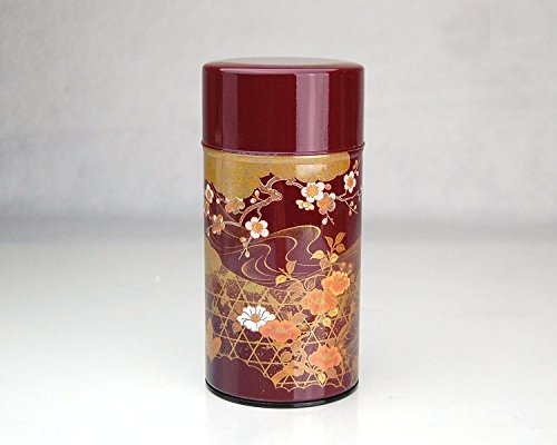 Ryu Mei Kouetsu Japanese Metal Tea Tin [ Brown ]