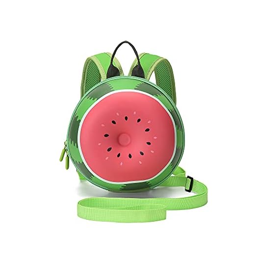 Kids happy Toddler Backpack Leash,Child Safety Harness Backpack,Kids Backpack Harness Leash,Toddler Waterproof Anti Lost Leash,Fruit Pattern,for Age 1-10 Years (Watermelon), 9x9x4 inch (LT010)