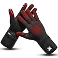 DAY WOLF Heated Glove Liners Electric Gloves for Men Women Rechargeable Battery Hand Warmer for Winter Sports Snow Biking Riding Skiing Cycling Hunting Snowboarding
