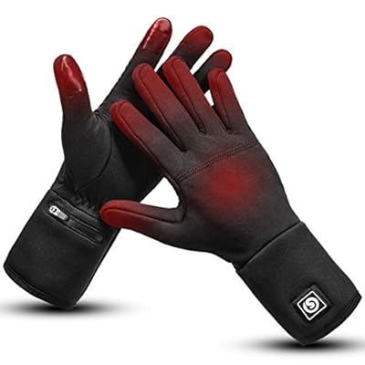 DAY WOLF Heated Glove Liners Electric Gloves for Men Women Rechargeable Battery Hand Warmer for Winter Sports Snow Biking Riding Skiing Cycling Hunting Snowboarding