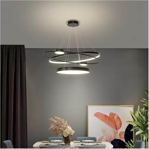 Plafonniers LED noirs LWX de 60 cm pour l'éclairage de la chambre