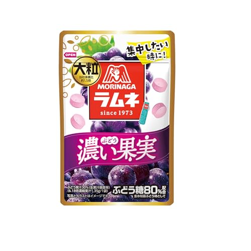 森永製菓 大粒ラムネ濃い果実＜ぶどう＞ 27g×10袋のサムネイル