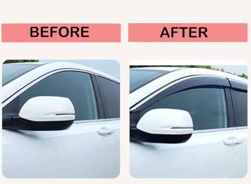 Image of Baleno 2022 Onwards Car Accessories Door Visor Premium Sun Rain Visor Wind Deflector Window Visor Sun Guard for Baleno 2022 Onwards Set of 4 Pieces