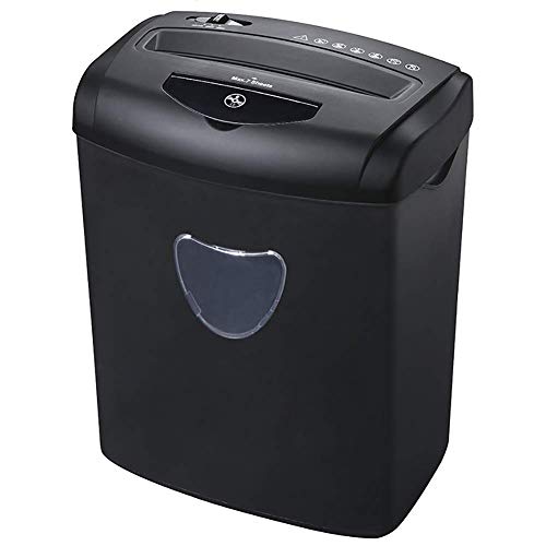 Destructeur de documents coupe croisée pour papier cartes et CD avec bac amovible