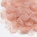 Ling's moment Rose Petals 200PCS Matte Dusty Pink Organza Petals for Flower Girl Bridal Shower Aisle Table Centerpieces Wedding Party Sweetheart Table Decoration
