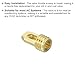 PATIKIL 9mm Refrigerant Charging Hose Thimble Valve, 10 Pack Hose Manifold Gauge Repair Kit for HVAC Air Conditioner Refrigerator, Brass Tone