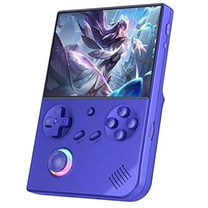 RG40XXV Retro Handheld Game Console , 4.0 Inch IPS Screen Linux System Built-in 64G TF Card 5528 Games Support HDMI TV Output 5G WiFi Bluetooth 4.2 (Blue)