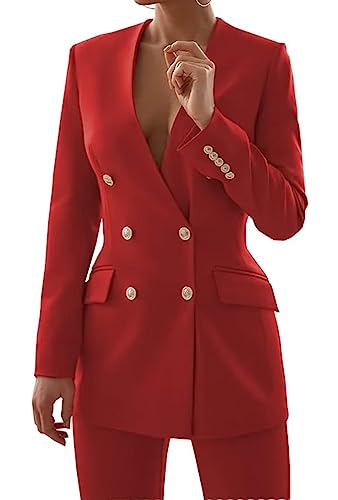 Women's Suiting Jackets Business Casual Suit Office Satin Pant Suits for Women 2 Piece3