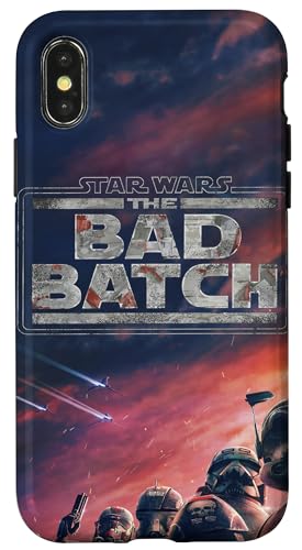 Coque iPhone X/XS Star Wars The Bad Batch Sunset Poster protection rigide téléphone Apple