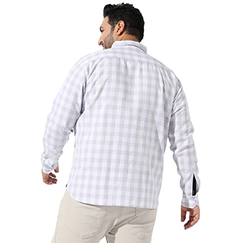 Image of Instafab Plus Men's Button Up Regular Fit Shirt for Casual Wear Modern Clothing Shirt Crafted with Regular Sleeve, Comfort Fit & High-Performance for Everyday Wear