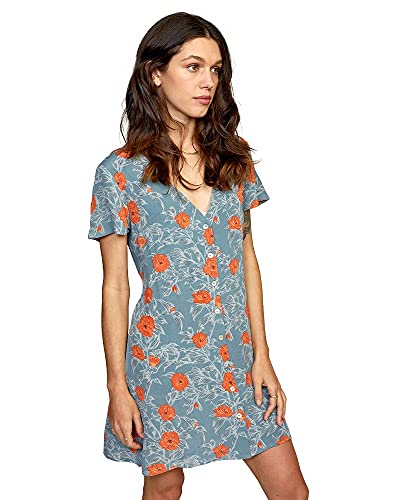 RVCA Women's Avery Woven Short Sleeve Dress - Image 4