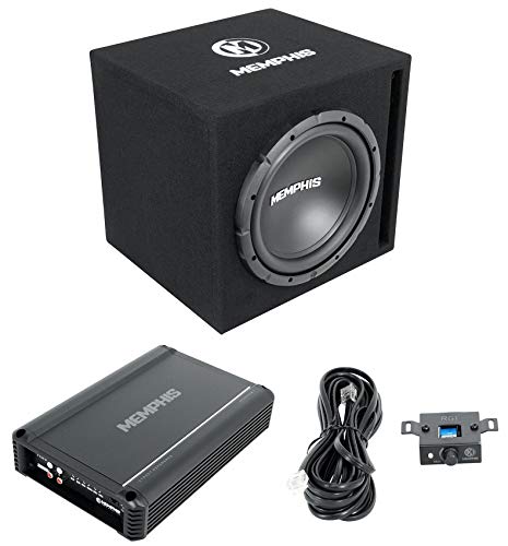 Memphis Audio SRXE112VP 12' 500w SRX Car Subwoofer Enclosure+Amplifier Package