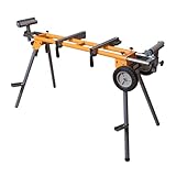 POWERTEC MT4000 Deluxe Miter Saw Stand with Wheels and 110V Power Outlet