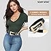 Women's Leather Belts for Jeans Pants Fashion Leather Waist Belt Ladies Dress Belts with Gold/Silver Buckle