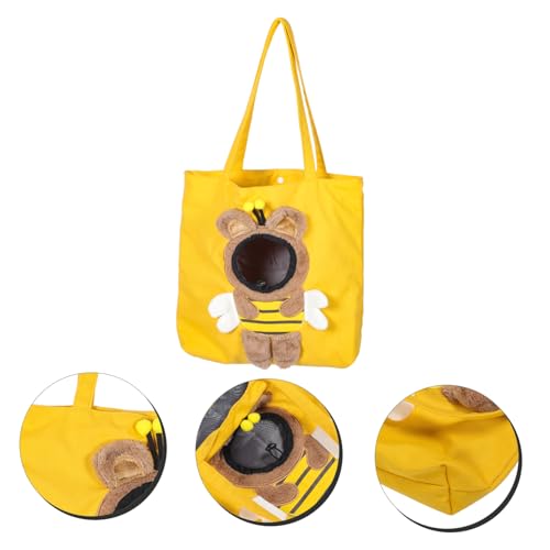 Mipcase Bolsa Para Carregar Animais De Estimação Bolsa De Ombro Para Gato Portador De Gato Respiráve