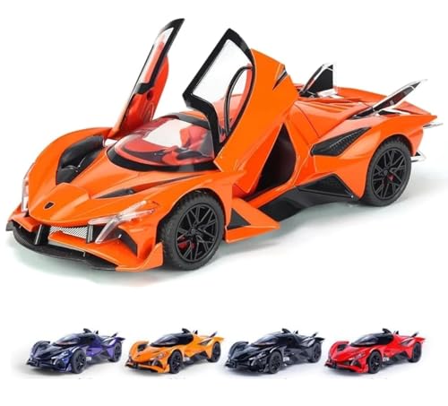 Image of Kiddie Galaxia Apollo Project Evo Super Car 1:32 Model Car Exclusive Alloy Metal Pull Back Die-cast Diecast Metal Toy with Openable Doors & Light Music Best Gifts Toys Kids【Colors as Per Stock