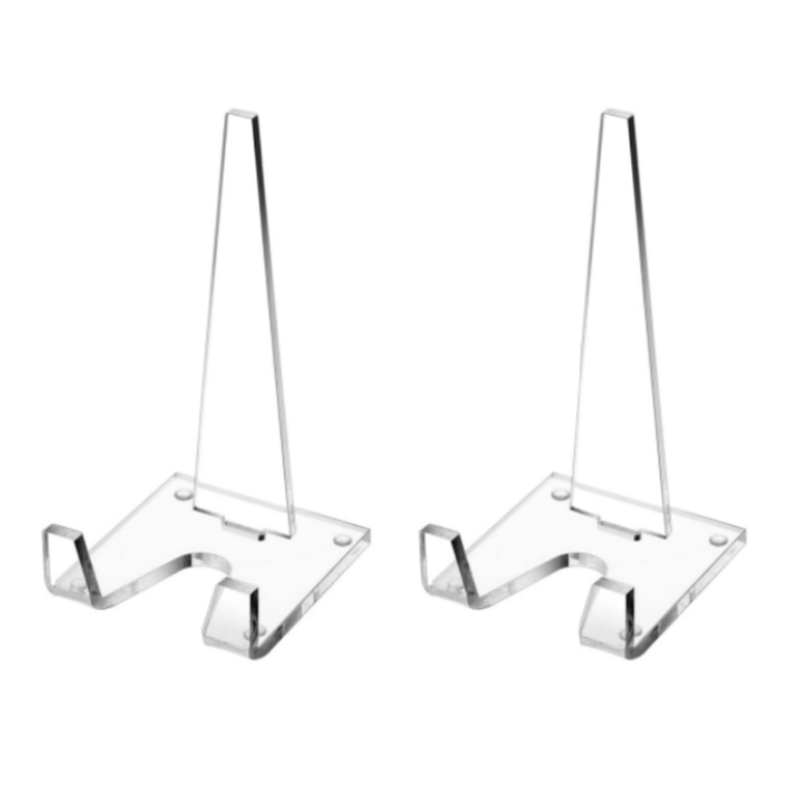 APGLSXY Functional Acrylic Plates Holder Acrylic Easel Stand Holder for Art Displays Small Size Portable and Sturdy Art Enthusiast Stand