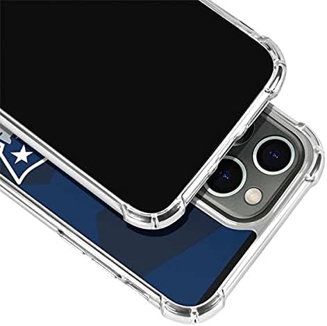 Skinit Clear Phone Case Compatible with iPhone 13 Pro - Officially Licensed NFL New England Patriots Double Vision Design