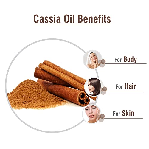 Image of Crysalis Cassia (Cassia) Oil|100% Pure & Natural Undiluted Essential Oil Organic Standard For Skin & Haircare|Therapeutic Grade Oil, Healthy Skin & Hair-30ML With Dropper