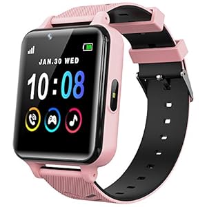 Kindersmartwatch voor meisjes en Jongens, met Games, Muziekspeler, Camera, HD Touchscreen, Oproep, Telefoon, SOS, Oproep…