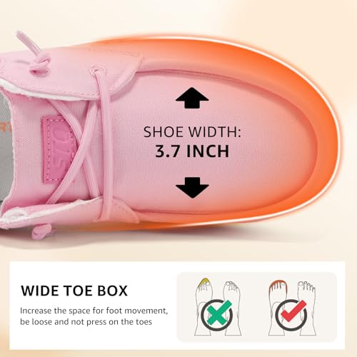 STQ Women Slip On Loafers Canvas Shoes for Walking Water Pink US 7.5 by STQ - Used condition - Image 7