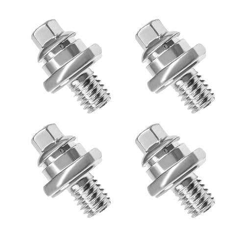 ZNDAW 4PCS Side Battery Terminal Bolts 3/8 Standard Battery Terminal Side Post Adapter Short Stud Vehicle Battery Cable Stud Connector Replacement for GM Post Car Accessories