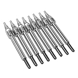 DNA Motoring ZTL-H-0007 Complete Set of 8 Glow Plugs Replacement Compatible with 04-10 E350/E450, 04-05 F250, 04-07 F350/F450/F550 Super Duty Powerstroke 6.0L V8 Turbo Diesel