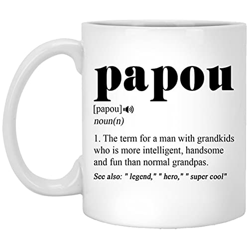 Averaze Papou Definition Coffee Mug - Papou Defined Cup - Funny Birthday Gift Ideas For Cool Greek Grandpa Fathers Day Present Fathers Grandfather 11Oz, White (5Dbfaapj9F-11Oz) #TOP15