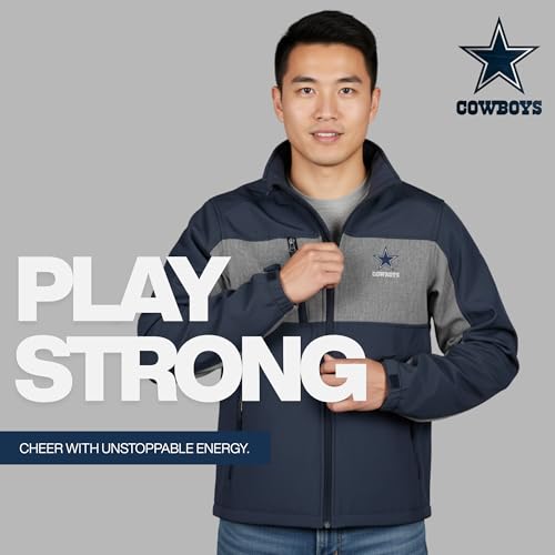 Image of dunbrooke Men's Navy Tennessee Titans Zephyr Softshell Full-Zip Jacket