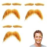 Transformación instantánea del disfraz: completa rápidamente cualquier con nuestro juego de cejas y barba postizas, fácil de usar, despegable y pegado, en amarillo intenso. Transfórmate en un nuevo personaje en segundos para Halloween, fiestas o cosplay.