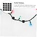 SEWACC 25Pcs Cord Management Clips Durable Cable Fixation Tools for Home Office Organization Adhesive Cable Holders for Neat Wires Easy Installation Design
