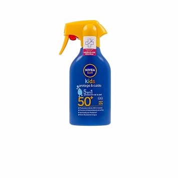 NIVEA Sun Kids Protect & Care SPF-50 Sunscreen Spray 270ml | High Sun Protection for Childrens Sensitive Skin | Water-Resistant | 270 ml