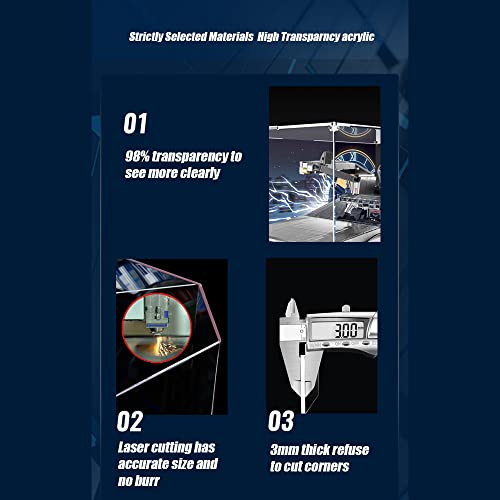 DioMate Baustein Acryl Vitrine,passend für staubdichte Vitrine von Lego 10300 Zurück in die Zukunft Zeitmaschine… – Bild 4