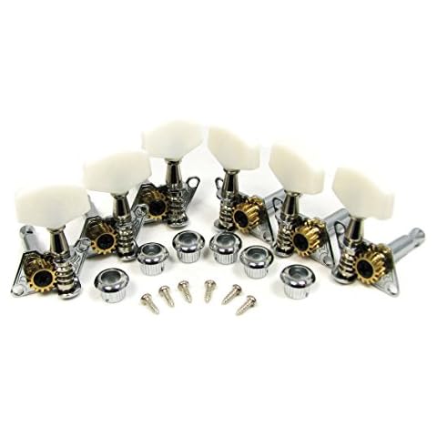 Chrome Open-gear Guitar Tuners Machine Heads Cover