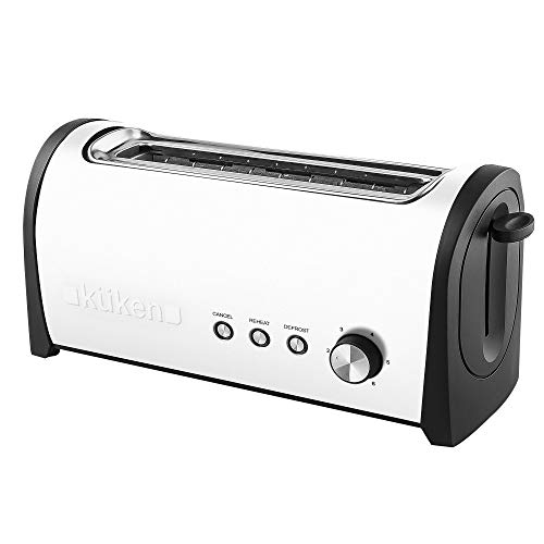Kuken Tostador Gold blanco tacto frio ranura larga rebanada gruesa 1000w