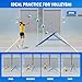 Volleyball Rebounder Net, Soccer Baseball Rebound Pitchback Net, 4x4ft Adjustable Target Practice Nets, Easy Setup Softball Bounce Back Trainer Equipment, Improve Sport Training Skills for Backyard
