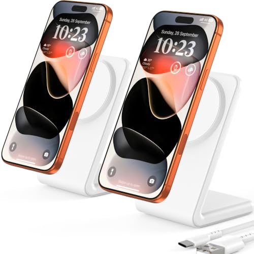 Image of 2Pack for MagSafe Charger- Magnetic Wireless Charger for iPhone 12-17,White