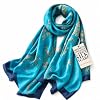 Trillion London® Long Silk Scarf for Women, Neck Scarves, Lightweight Shawl