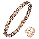 Vicmag Kupfer Magnetarmband für Frauen Armbänder 99.99% massives reines Kupfer verstellbare Größe mit Schmuck-Geschenkbox (Kupfer Fischschwanz)